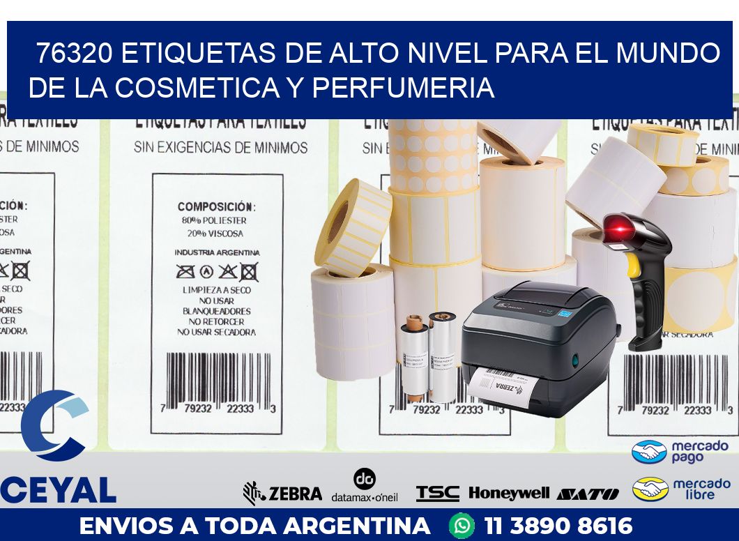 76320 ETIQUETAS DE ALTO NIVEL PARA EL MUNDO DE LA COSMETICA Y PERFUMERIA