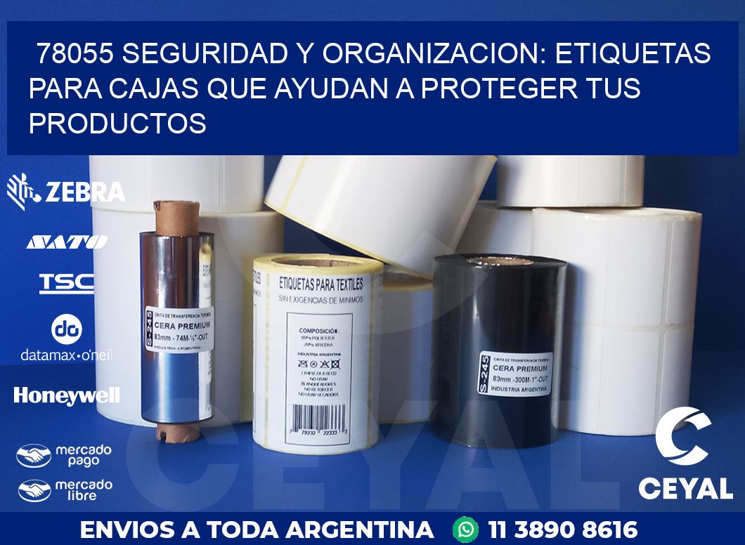 78055 SEGURIDAD Y ORGANIZACION: ETIQUETAS PARA CAJAS QUE AYUDAN A PROTEGER TUS PRODUCTOS