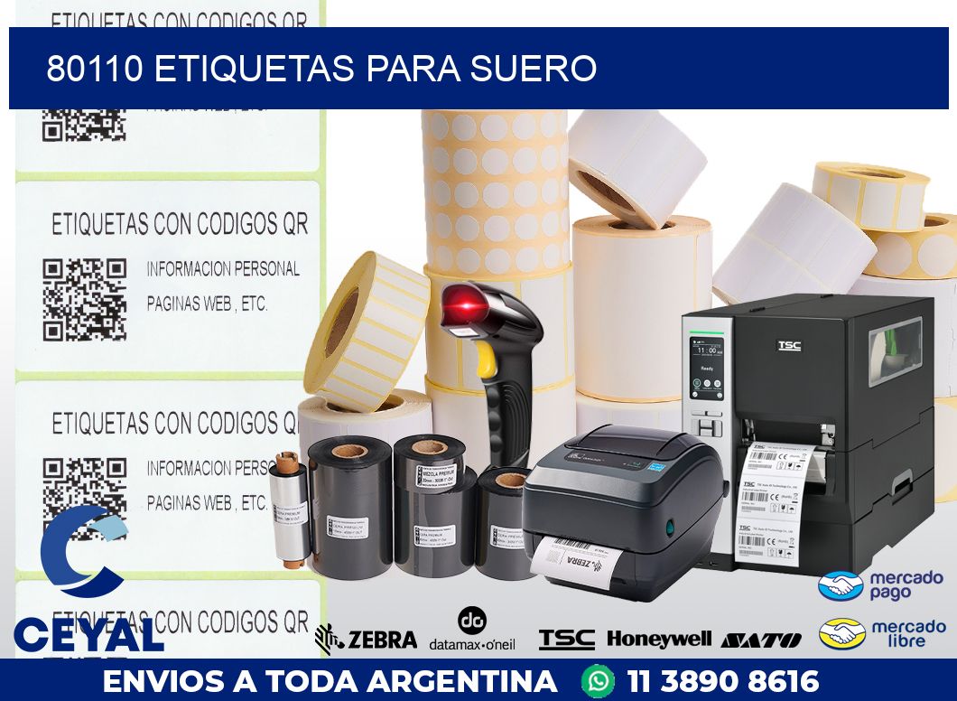 80110 ETIQUETAS PARA SUERO