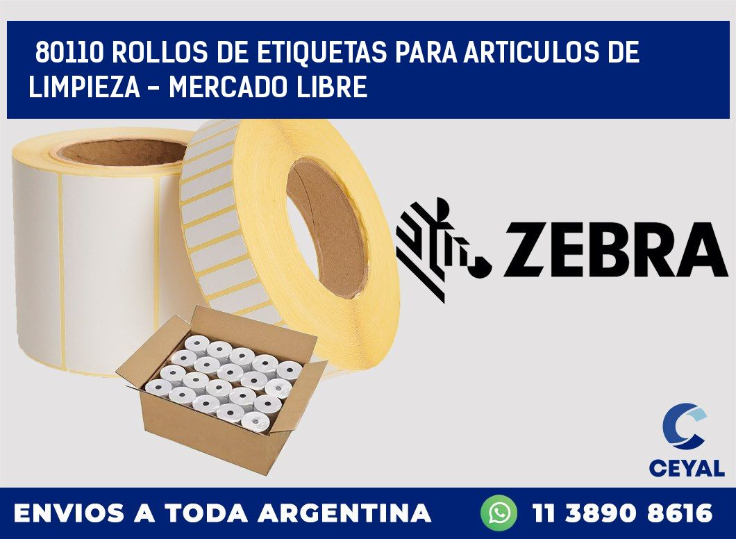 80110 ROLLOS DE ETIQUETAS PARA ARTICULOS DE LIMPIEZA - MERCADO LIBRE
