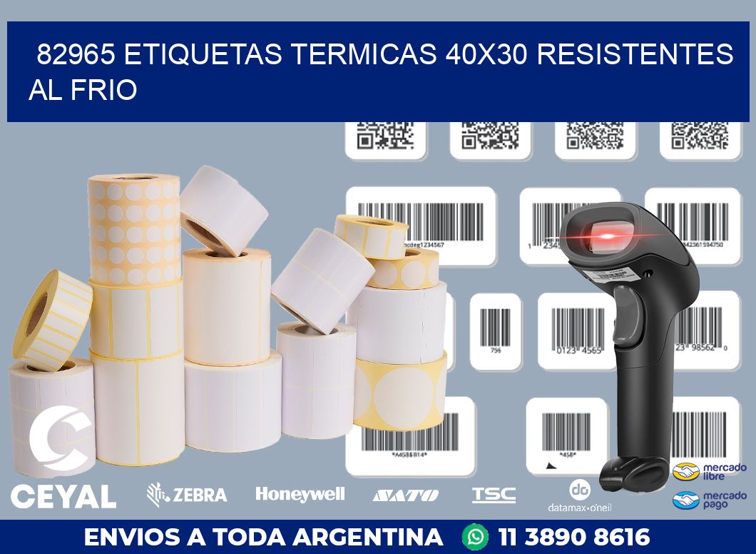 82965 ETIQUETAS TERMICAS 40X30 RESISTENTES AL FRIO