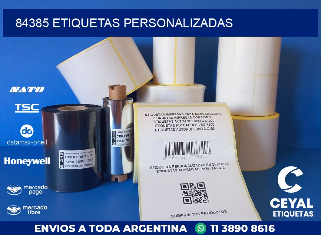 84385 ETIQUETAS PERSONALIZADAS