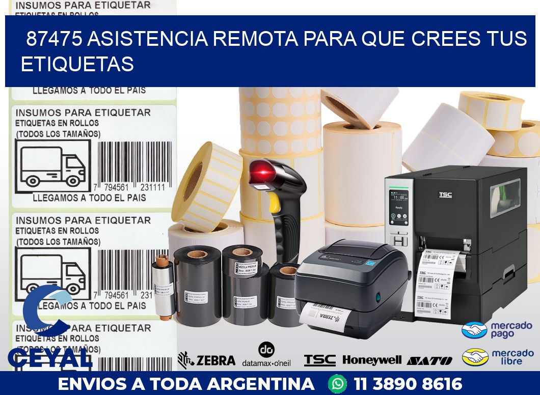87475 ASISTENCIA REMOTA PARA QUE CREES TUS ETIQUETAS