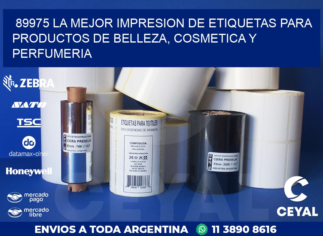 89975 LA MEJOR IMPRESION DE ETIQUETAS PARA PRODUCTOS DE BELLEZA, COSMETICA Y PERFUMERIA