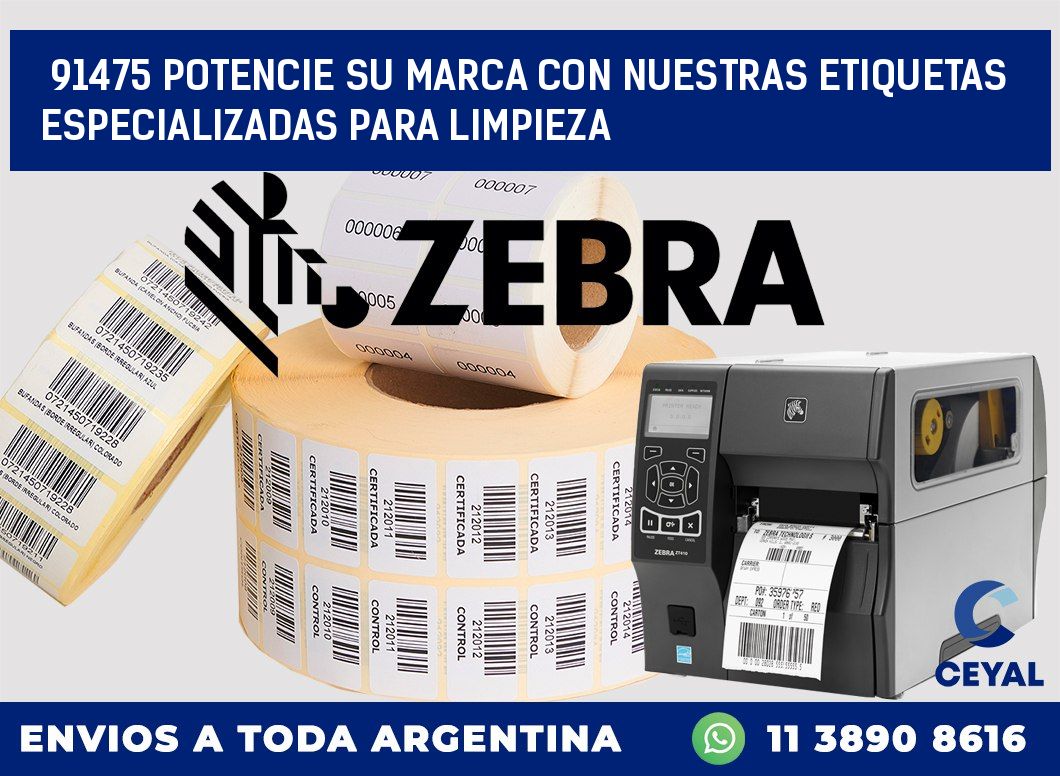 91475 POTENCIE SU MARCA CON NUESTRAS ETIQUETAS ESPECIALIZADAS PARA LIMPIEZA
