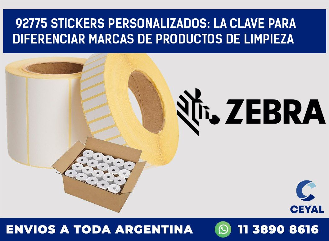 92775 STICKERS PERSONALIZADOS: LA CLAVE PARA DIFERENCIAR MARCAS DE PRODUCTOS DE LIMPIEZA