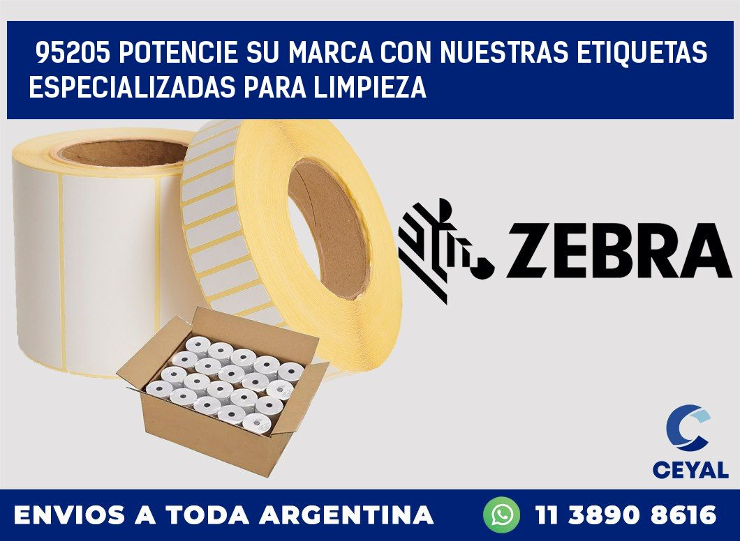 95205 POTENCIE SU MARCA CON NUESTRAS ETIQUETAS ESPECIALIZADAS PARA LIMPIEZA