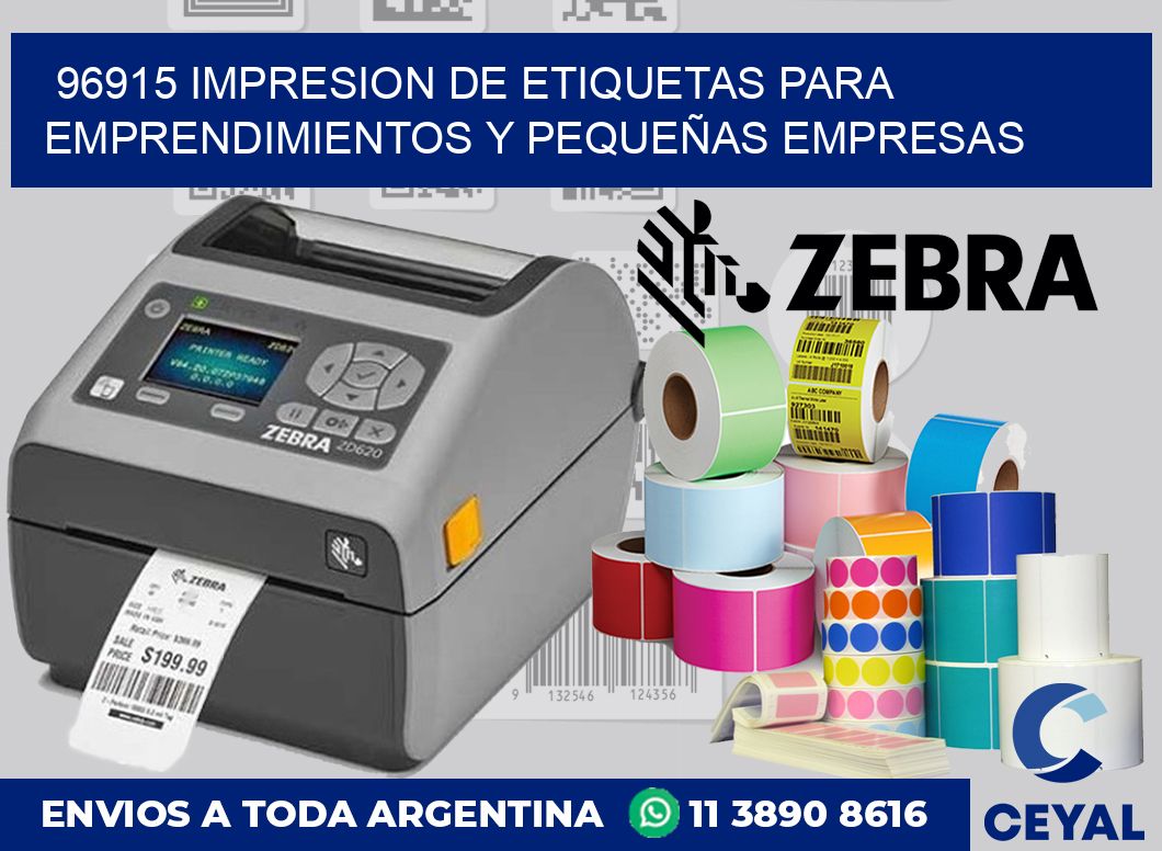 96915 IMPRESION DE ETIQUETAS PARA EMPRENDIMIENTOS Y PEQUEÑAS EMPRESAS