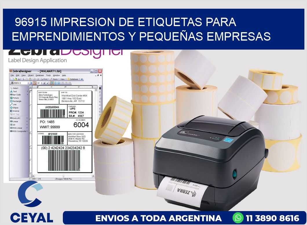 96915 IMPRESION DE ETIQUETAS PARA EMPRENDIMIENTOS Y PEQUEÑAS EMPRESAS