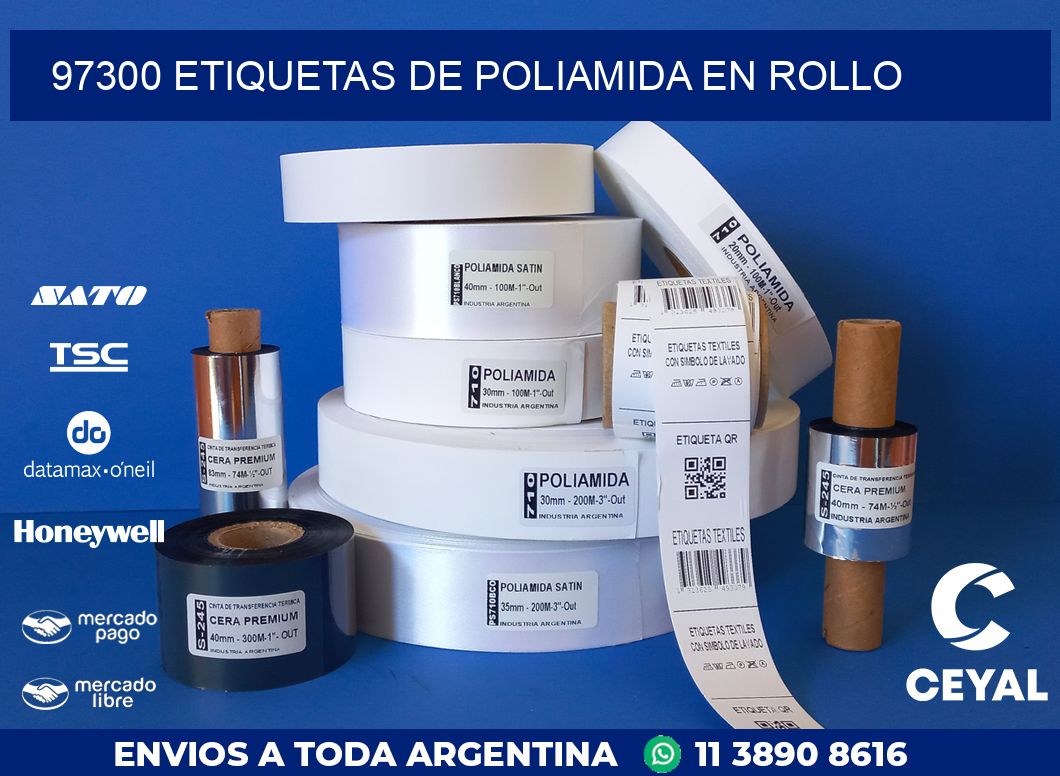 97300 ETIQUETAS DE POLIAMIDA EN ROLLO