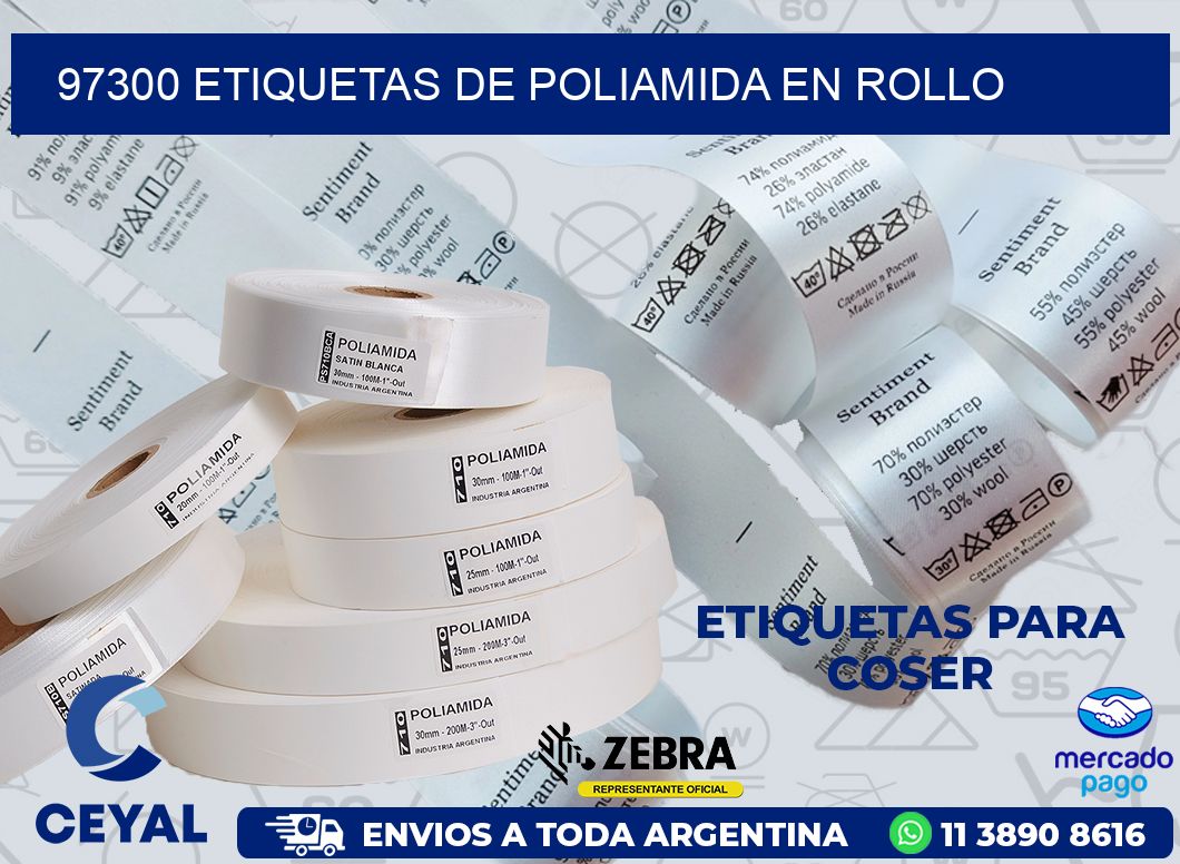 97300 ETIQUETAS DE POLIAMIDA EN ROLLO