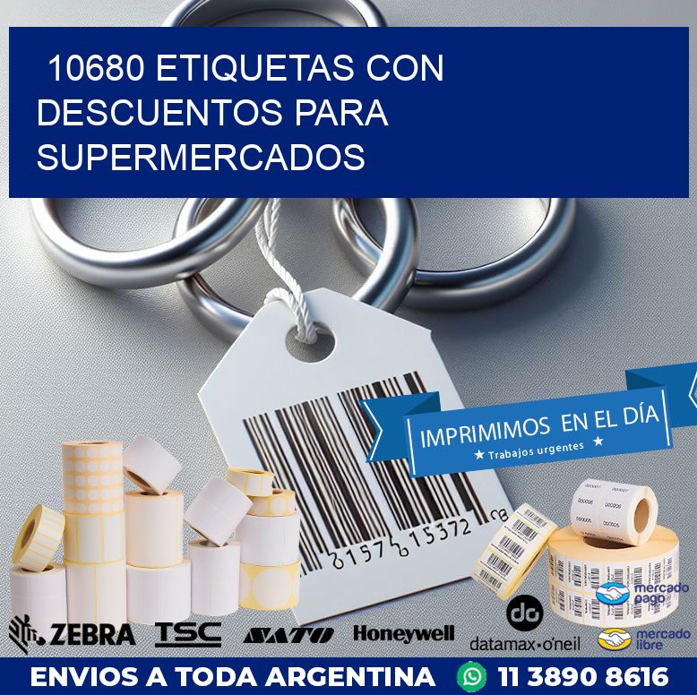 10680 ETIQUETAS CON DESCUENTOS PARA SUPERMERCADOS