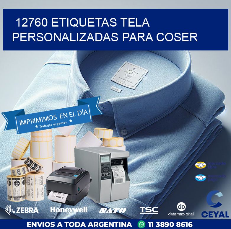 12760 ETIQUETAS TELA PERSONALIZADAS PARA COSER