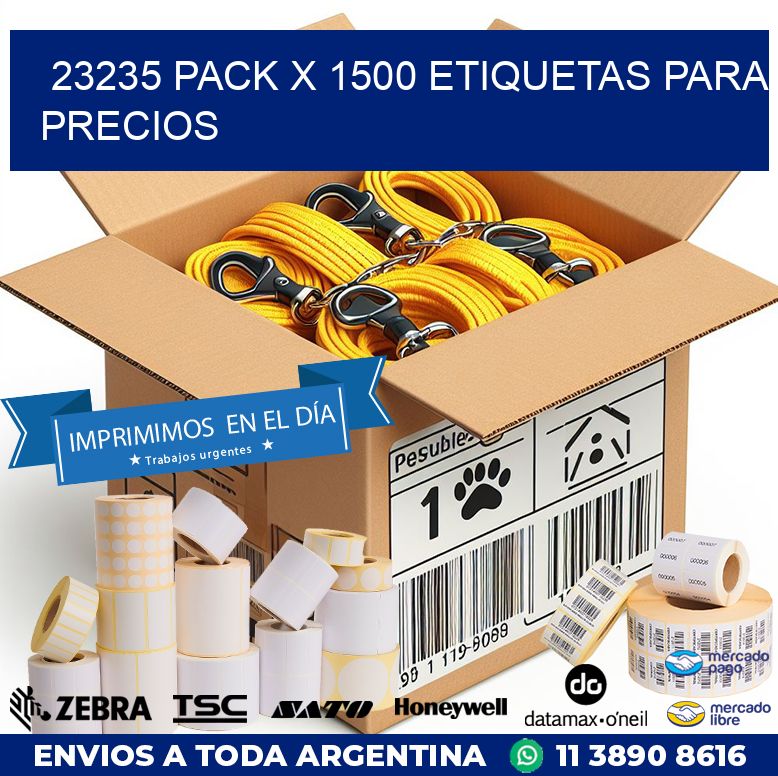 23235 PACK X 1500 ETIQUETAS PARA PRECIOS