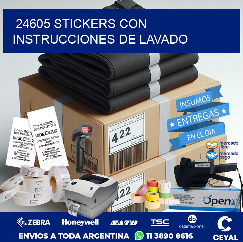 24605 STICKERS CON INSTRUCCIONES DE LAVADO