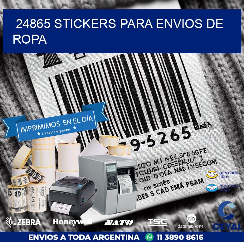 24865 STICKERS PARA ENVIOS DE ROPA