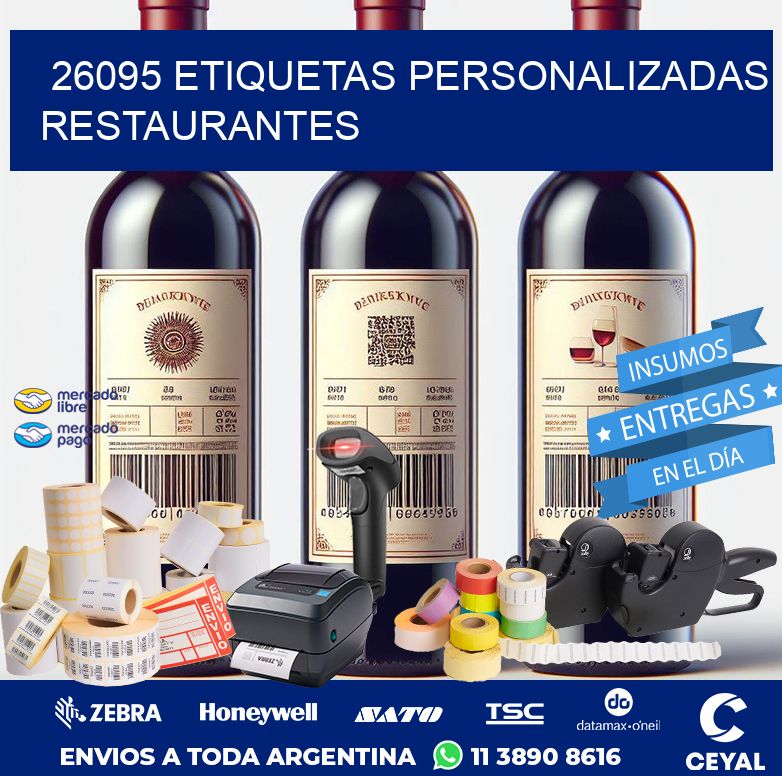 26095 ETIQUETAS PERSONALIZADAS RESTAURANTES
