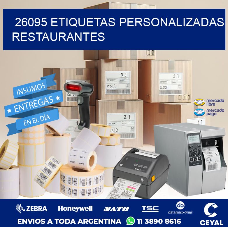 26095 ETIQUETAS PERSONALIZADAS RESTAURANTES