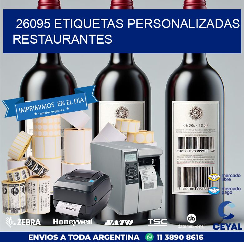 26095 ETIQUETAS PERSONALIZADAS RESTAURANTES