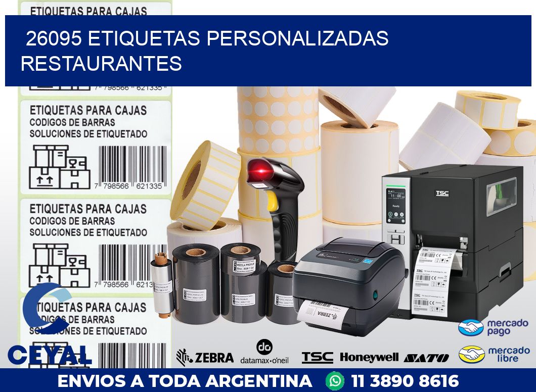 26095 ETIQUETAS PERSONALIZADAS RESTAURANTES