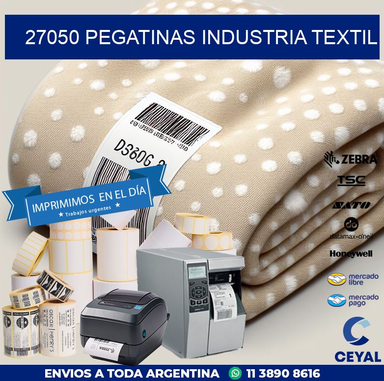 27050 PEGATINAS INDUSTRIA TEXTIL
