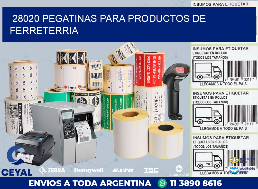 28020 PEGATINAS PARA PRODUCTOS DE FERRETERRIA