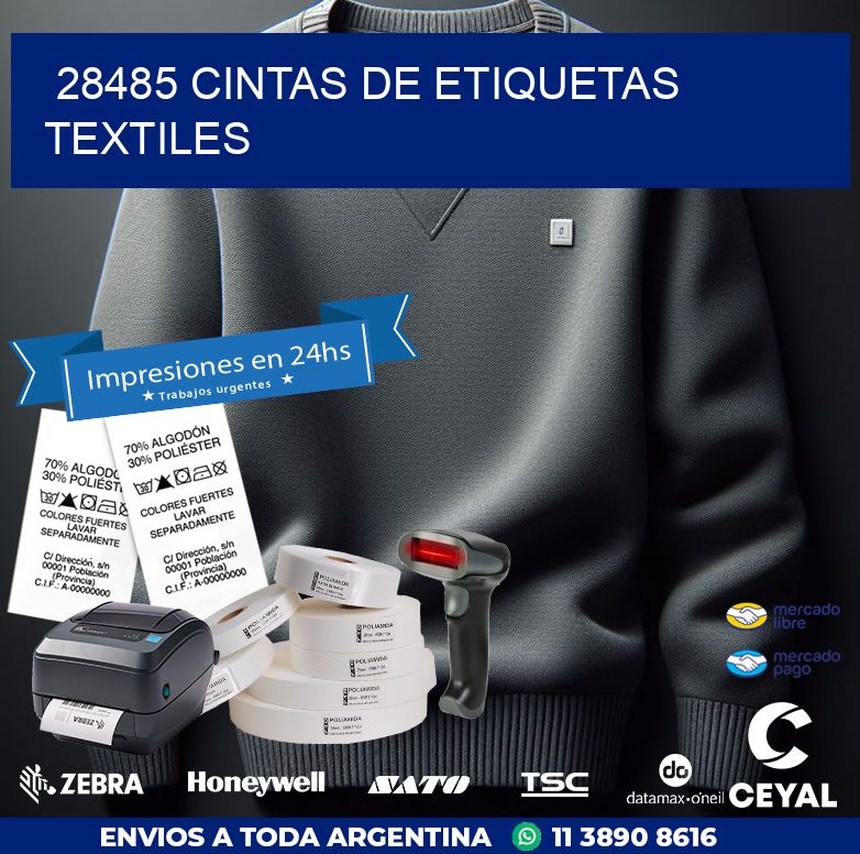 28485 CINTAS DE ETIQUETAS TEXTILES