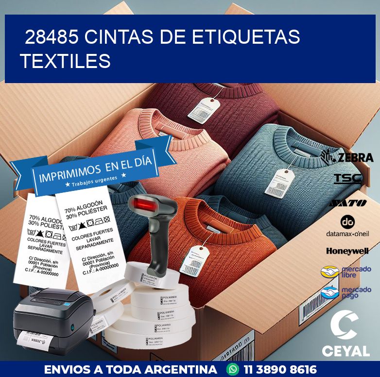 28485 CINTAS DE ETIQUETAS TEXTILES