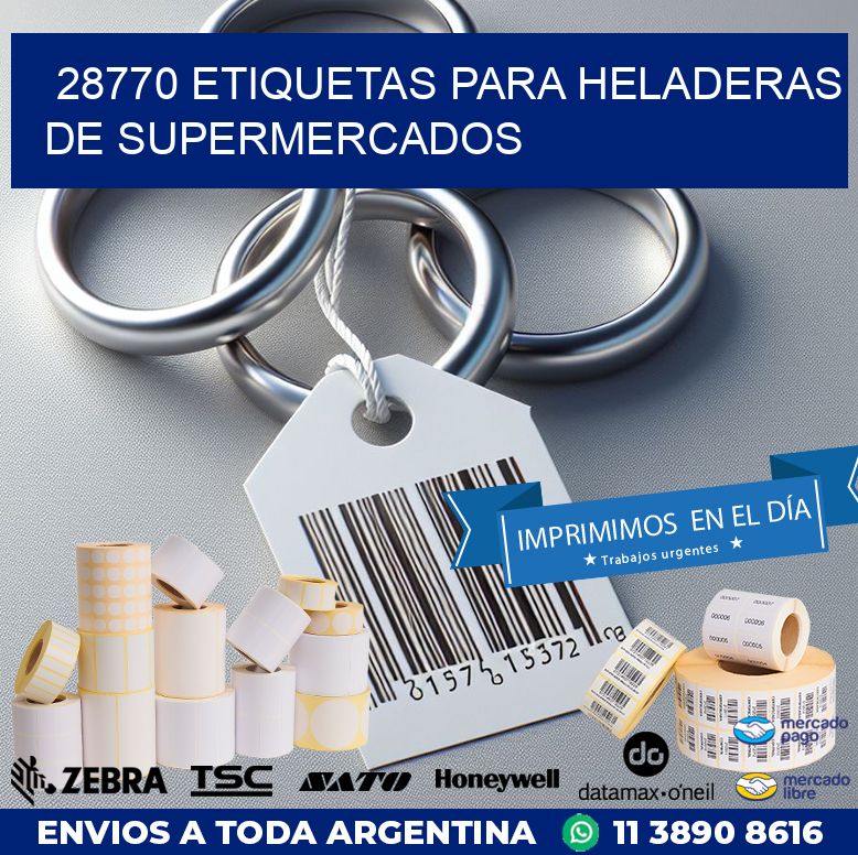 28770 ETIQUETAS PARA HELADERAS DE SUPERMERCADOS