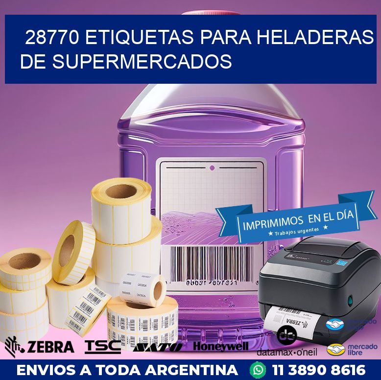 28770 ETIQUETAS PARA HELADERAS DE SUPERMERCADOS