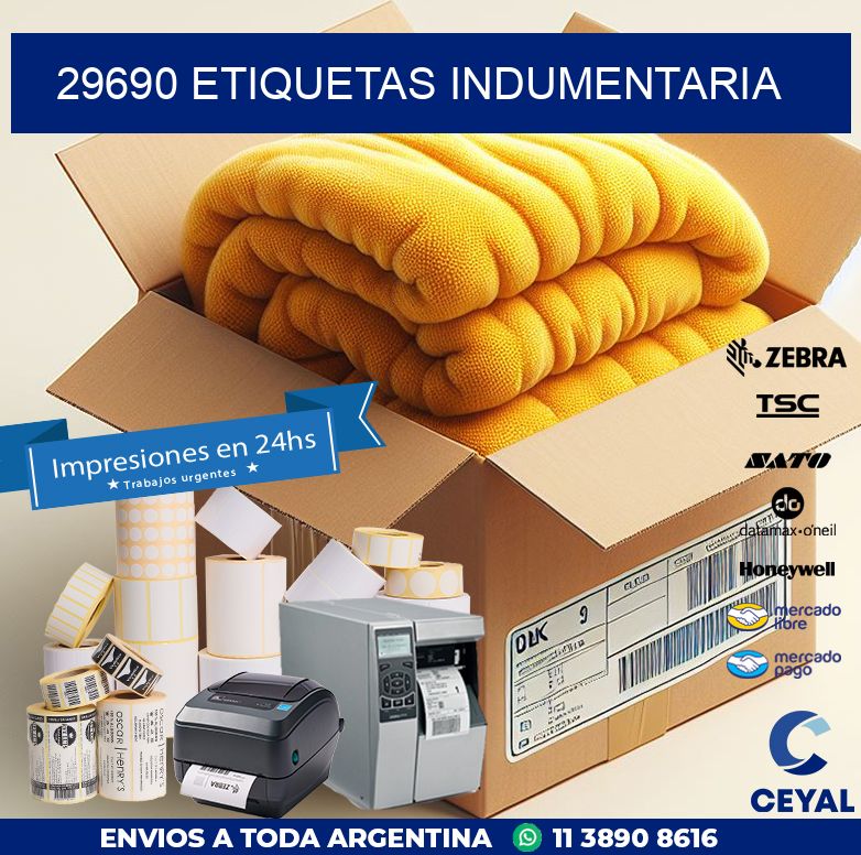 29690 ETIQUETAS INDUMENTARIA