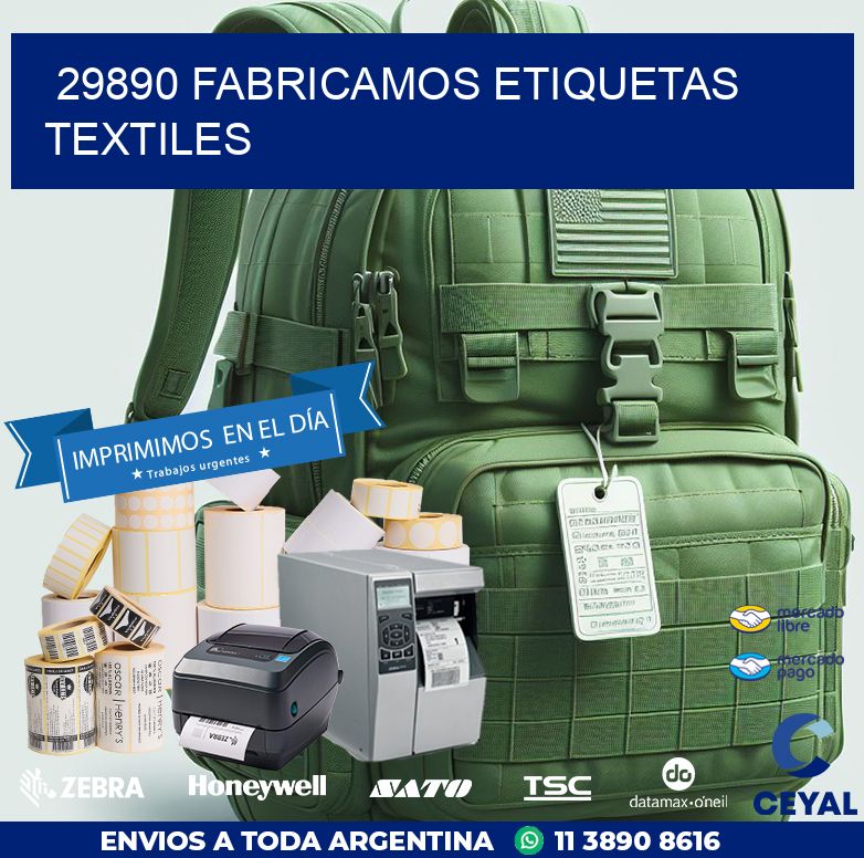 29890 FABRICAMOS ETIQUETAS TEXTILES