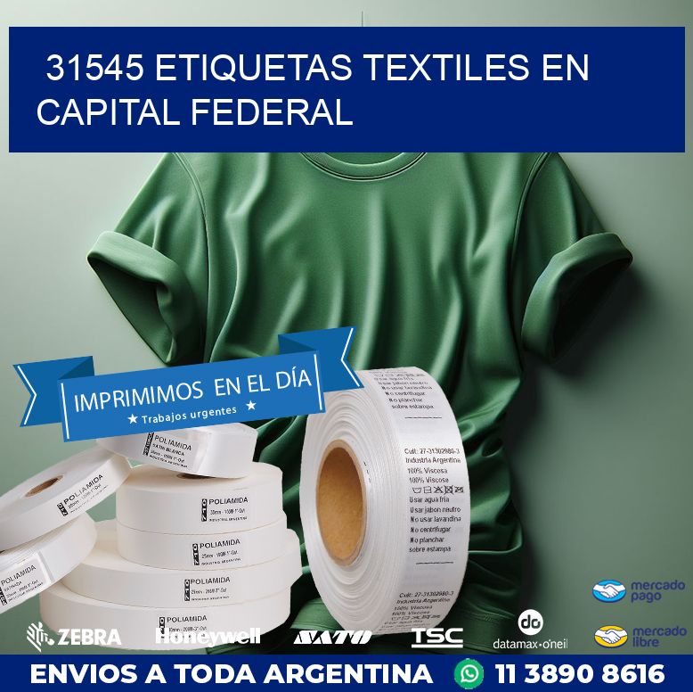 31545 ETIQUETAS TEXTILES EN CAPITAL FEDERAL