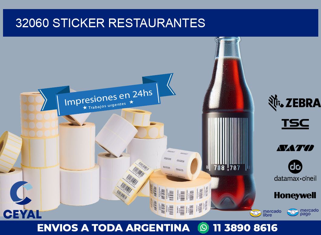 32060 STICKER RESTAURANTES