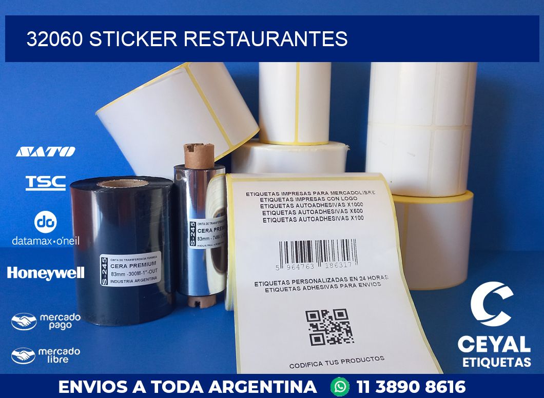32060 STICKER RESTAURANTES