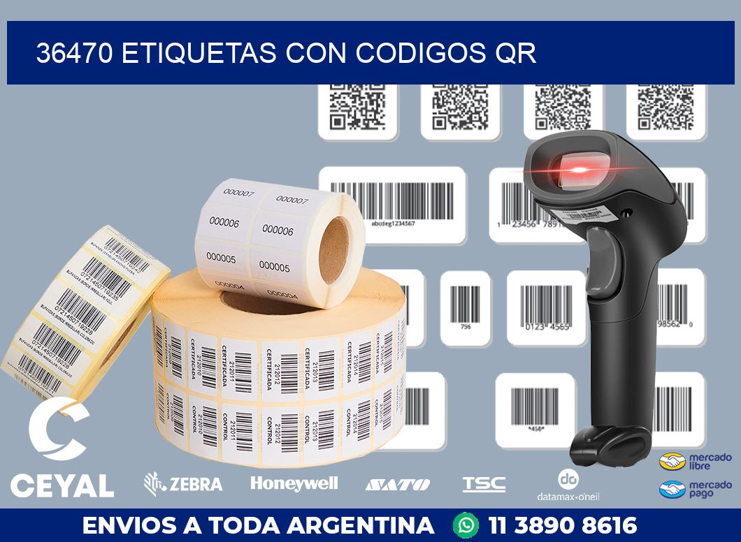 36470 ETIQUETAS CON CODIGOS QR