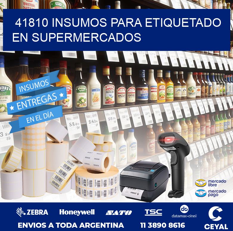 41810 INSUMOS PARA ETIQUETADO EN SUPERMERCADOS