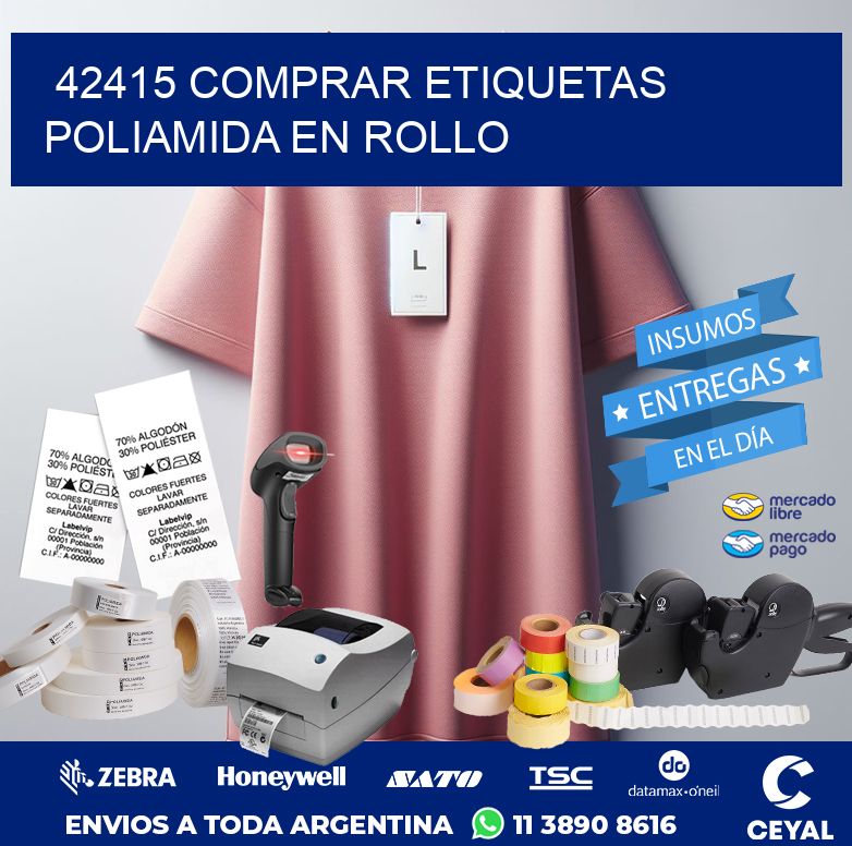 42415 COMPRAR ETIQUETAS POLIAMIDA EN ROLLO