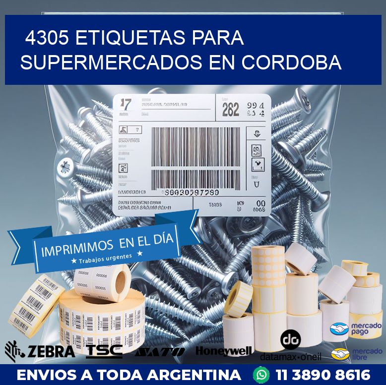 4305 ETIQUETAS PARA SUPERMERCADOS EN CORDOBA