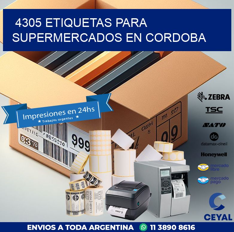 4305 ETIQUETAS PARA SUPERMERCADOS EN CORDOBA