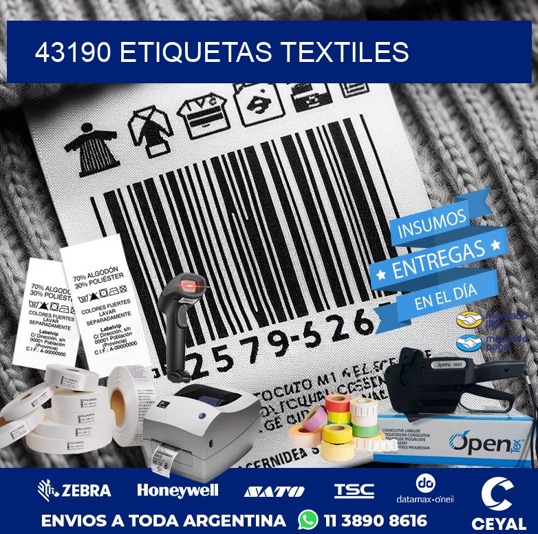43190 ETIQUETAS TEXTILES