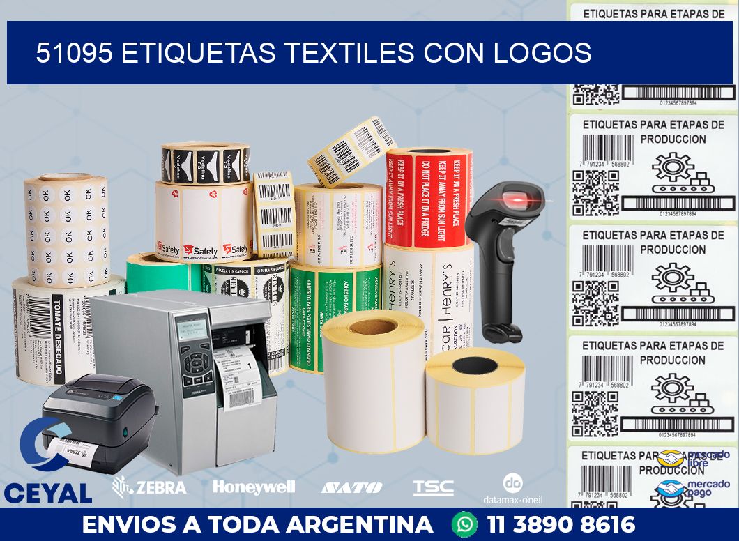 51095 ETIQUETAS TEXTILES CON LOGOS
