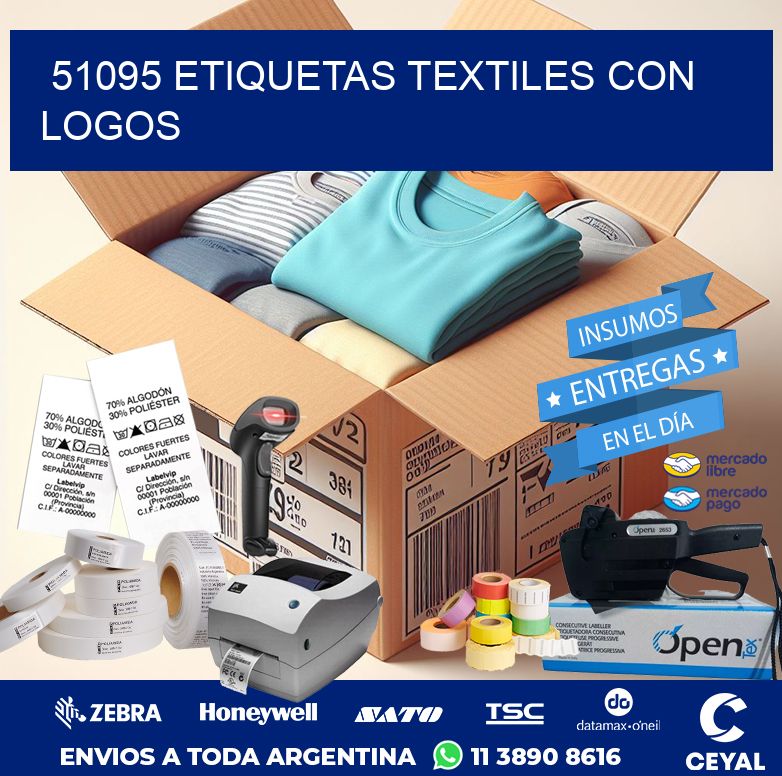 51095 ETIQUETAS TEXTILES CON LOGOS