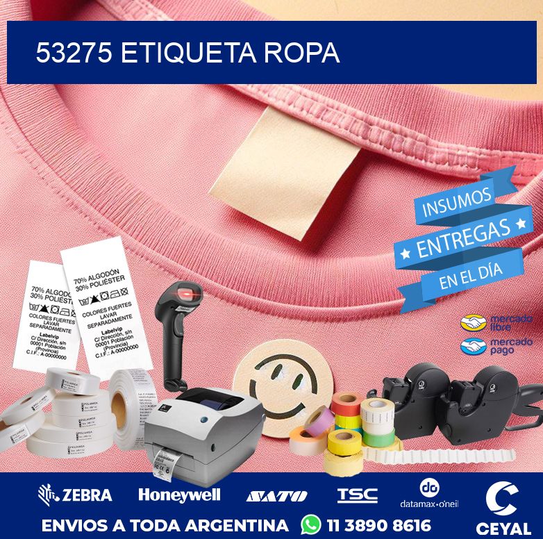 53275 ETIQUETA ROPA