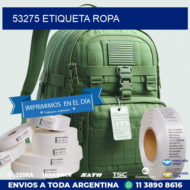 53275 ETIQUETA ROPA