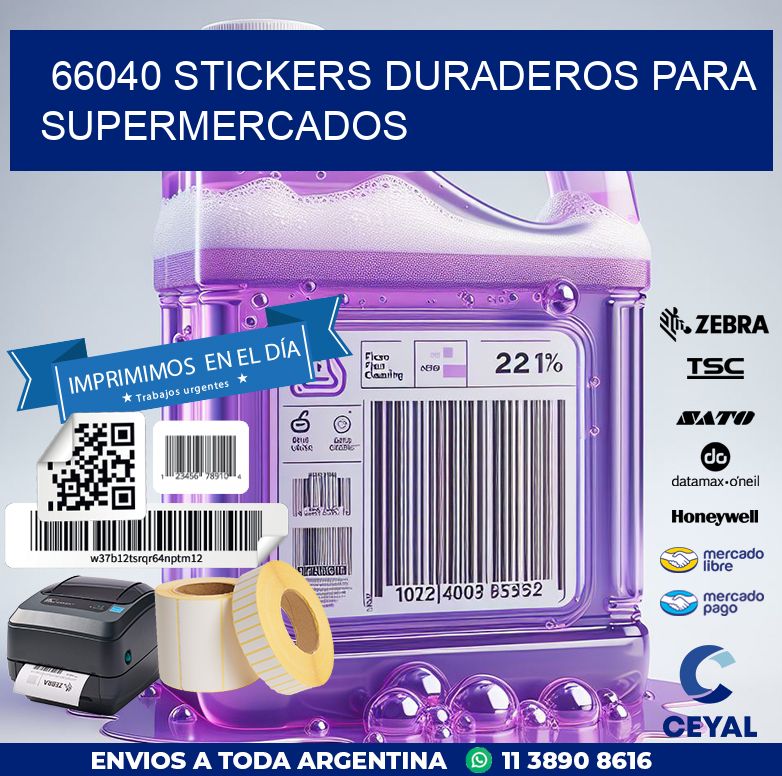 66040 STICKERS DURADEROS PARA SUPERMERCADOS