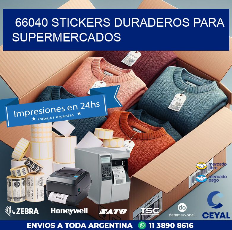 66040 STICKERS DURADEROS PARA SUPERMERCADOS