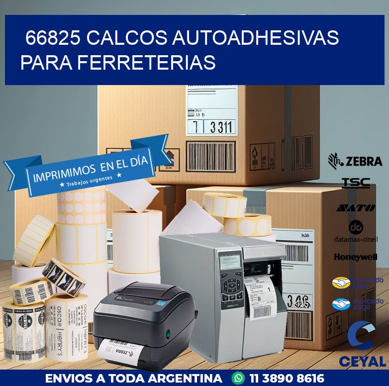 66825 CALCOS AUTOADHESIVAS PARA FERRETERIAS