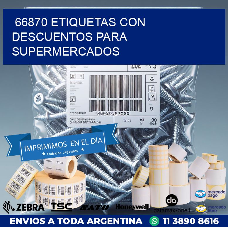 66870 ETIQUETAS CON DESCUENTOS PARA SUPERMERCADOS