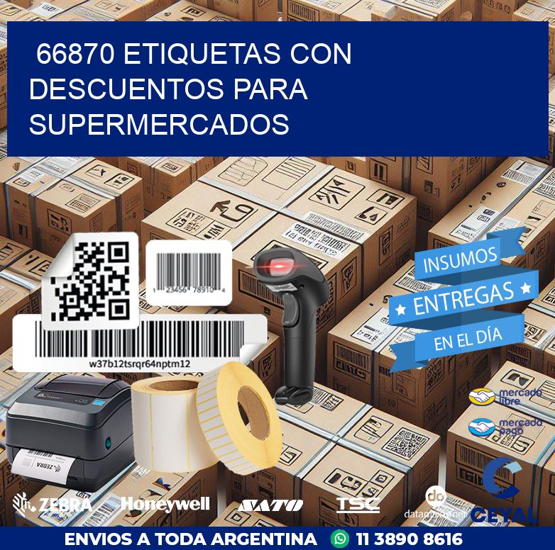 66870 ETIQUETAS CON DESCUENTOS PARA SUPERMERCADOS